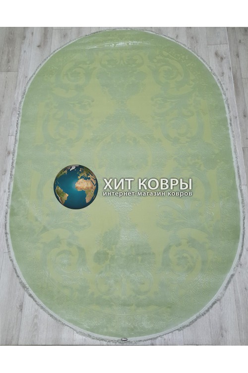 Турецкий ковер Ritim 36282 Зеленый овал